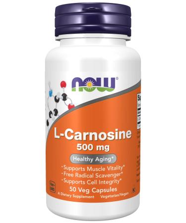 Now Foods L-Carnosine 500 mg 50 Veg Capsules