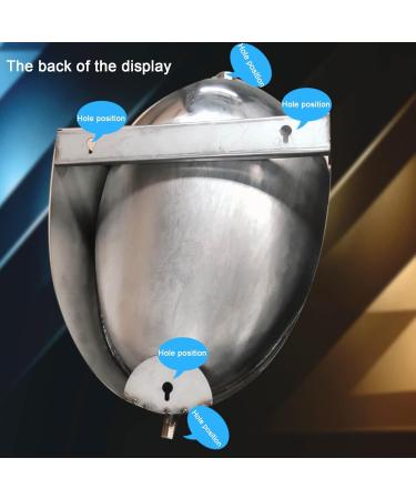 Wall-Mounted Commercial Flushing urinals Men's Public Toilet Stainless Steel urinals Household Bathroom Urinal Funnel Toilet Used in Bars Hotels Schools Small Drainag - Buy Online on GoSupps.com