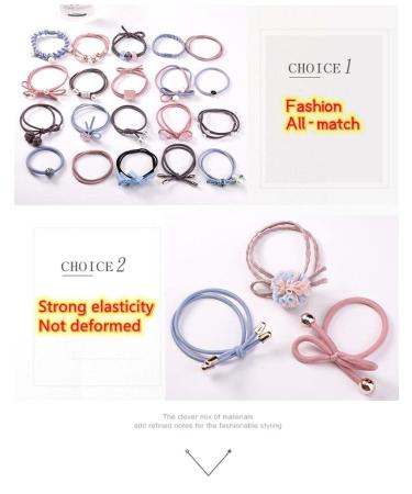 Qazuoik 35 Pcs Cute Bow Hair Ties for Thick Hair - Women's Hair Accessories - Buy Online on GoSupps.com