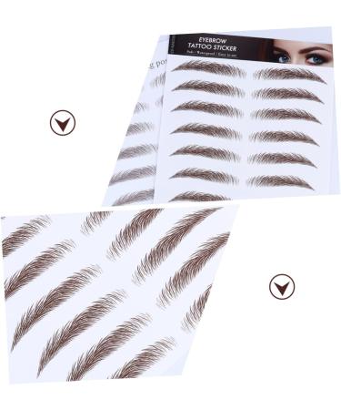 Mipcase 4pcs Eyebrow Stickers Makeup Stencil Instant Transfer Eyebrows 6d Hair-like Eyebrows Stickers Shaper - Buy Online on GoSupps.com