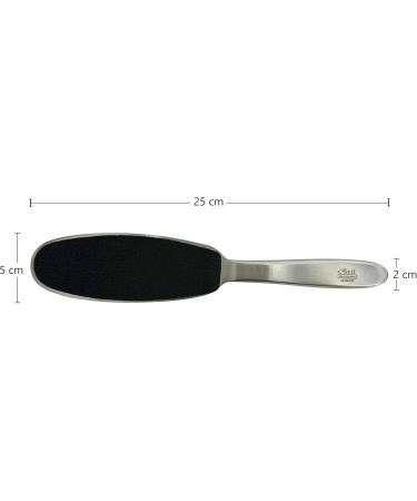 Professional Stainless Steel Rasp File Callus Remover with 5 Replacement Self-Adhesive Sandpaper for Foot Care Beauticians Also at Home - Buy Online on GoSupps.com