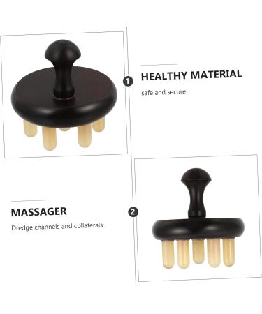FRCOLOR Massage Device - 2 Pack Handy Hair Cleaning Brush & Gua Sha Tool - Sandalwood Back & Meridian Massage Brushes for Relaxation & Wellness - Buy Online on GoSupps.com