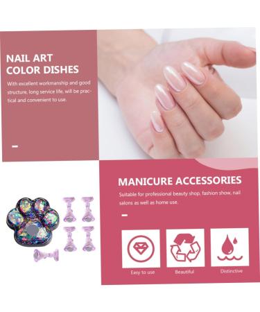 minkissy 1 Set Nail Practice Holder Acrylic Nail Holder Nail Stand Holder Nail Art Diy Tool Nail Art Mixing Magnetic Holder Nail Tools Show Rack Nail Tip Holder Manicure Crystal Glue Aurora 4.8x4.5cm fluorescent blue - Buy Online on GoSupps.com