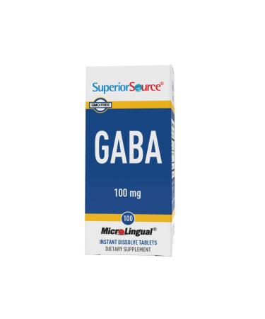 Superior Source GABA 100 mg 100 MicroLingual Instant Dissolve Tablets - Buy Online on GoSupps.com