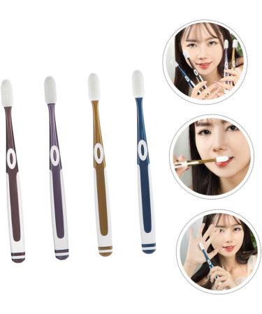 Lurrose U-Shaped 4-Tooth Toothbrush for Children - Soft Portable Toothbrush in Various Colors | 1 Pack of 2 Pieces - Buy Online on GoSupps.com