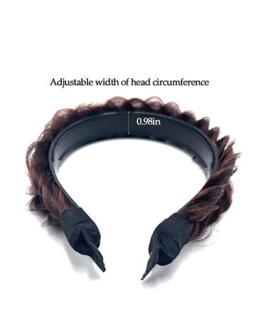 STHEJFB Wide Braided Headband Hoop Fashion Hair Accessories for Women and Girls (Dark Auburn) - Buy Online on GoSupps.com