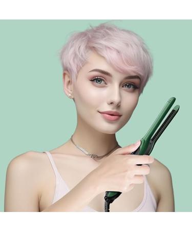 SHOW 3/10 inch Small Flat Iron for Short Hair - Ceramic Tourmaline Mini Hair Straightener - Dual Voltage - Adjustable Temperature - Auto Shut Off - Green - Buy Online on GoSupps.com