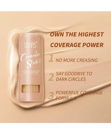 Concealer Stick 2 Pack Concealer Conceal And Contour Face Makeup For All Skin Types Longwear Cream Concealer Stick Highlights Moisturizes Natural Full Coverage (01 * 2) 01*2 - Buy Online on GoSupps.com