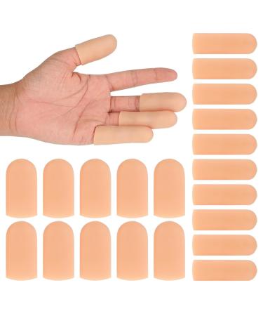 20 PCS Silicone Finger Protectors Waterproof Finger Protectors Gel Thumb Protector for Finger Cracking Finger Callus Finger Arthritis Hand Eczema or Finger Blister Protection