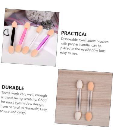 SOESFOUFU 50pcs Two-color Eyeshadow Brush Professional Eyeshadow Accessories Concealer Latex Head White - Buy Online on GoSupps.com