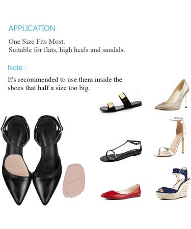 Haofy High Heel Forefoot Insoles - 2 Pairs Gel Cushions for Pain Relief | Anti-Slip Metatarsal Pads for Women - Buy Online on GoSupps.com