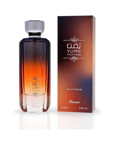 RASASI Yumn Eau De Parfum Men Spray 100ML (3.38 OZ) Arabian Perfume for Men Warm Spicy And Refreshing Fragrance Long Lasting Perfume For Men Captivating And Luxurious Masculine Scent Yumn Pour Homme