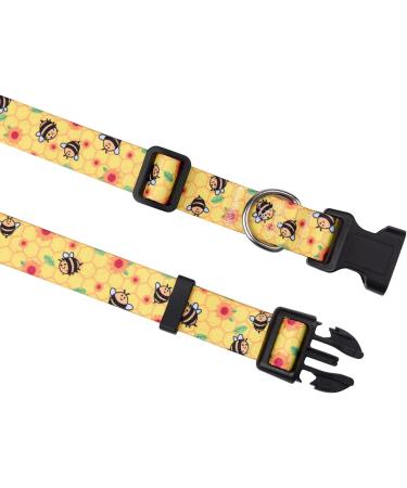 Mihqy Adjustable Dog Collar - Soft & Comfortable Bohemian Floral Design for All Dog Sizes (Neck 38-63 cm) - Buy Online on GoSupps.com