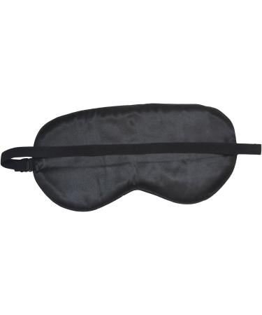 Silk Eye Mask Cover - Soft & Comfortable Eyeshade in Black - Buy Online on GoSupps.com