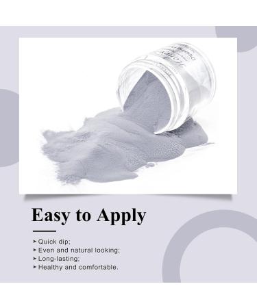 28g Fine Gray Dip Powder No Lamp Cure | Gel Polish Effect | Smooth Finish (No.48) - Buy Online on GoSupps.com