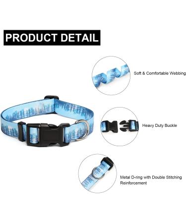 Mercano Dog Halison Complaint - Soft Nylon Comfort & Patterned Collar for Small & Medium Dogs (S Forest) - Durable & Stylish Pet Accessory - Buy Online on GoSupps.com