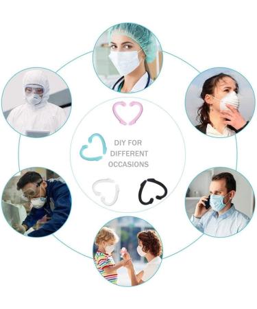 Anti-Slip Mask Ear Hooks | 4 Pairs Silicone Clips for Comfortable Facial Masks | Durable & Secure Ear Straps - Buy Online on GoSupps.com