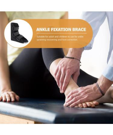 FOMIYES Adjustable Ankle Walker Brace | Fracture Boot & Foot Stabilizer - Black - Buy Online on GoSupps.com