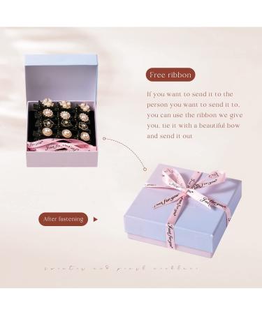 4PCS Sparkling Crystal Stone Braided Hair Clips with Pearl Shaped Duckbill Clip for Women/Girls - Buy Online on GoSupps.com