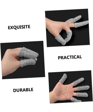 FRCOLOR 20 Pcs Anti-Cut Finger Cot Covers | Cut Resistant Thumb Protectors & Finger Sleeves for Safe Food Preparation - Buy Online on GoSupps.com