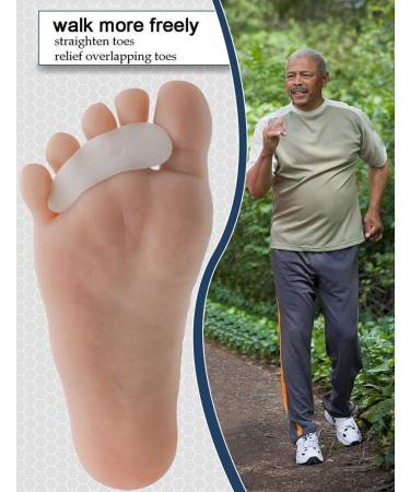 ENPAP 5 Pairs Hammer Toe Straightener and Corrector - Soft Gel Crests Splints for Foot Pain Relief and Overlap Prevention - Men & Women - Buy Online on GoSupps.com