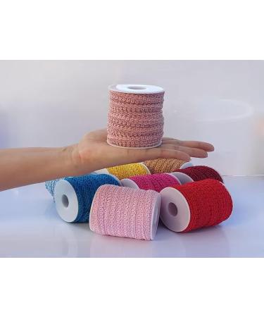 1/2 Inch White Gimp Braid Trim - 15 Yards for Upholstery, Costume & DIY Crafts - Buy Online on GoSupps.com