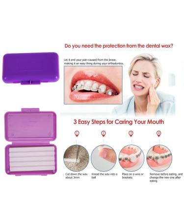 Braces Cleaning Kit - Portable Orthodontic Toothbrush & Oral Care Travel Kit - Purple - Buy Online on GoSupps.com