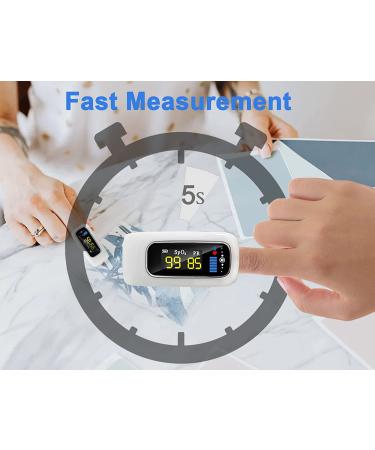 Bluetooth Rechargeable Pulse Oximeter Fingertip | SmileCare Oxygen Meter with Heart Rate Monitor | Blood Oxygen Saturation Monitor for Adults | Free App for iOS & Android - Buy Online on GoSupps.com