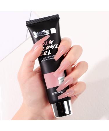 Beautilux Pink Acrylic Gel for Nails - Long-Lasting Nail Art & Quick Extensions | 50ml UV Gel for Starters - Buy Online on GoSupps.com