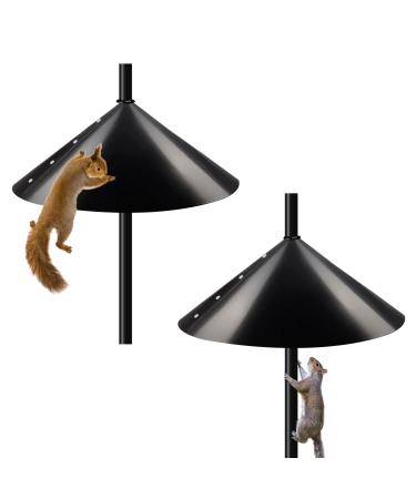Wensdr 2 Packs Extra Large Squirrel Baffle for Bird Feeder Pole 18 Inches Outside Squirrel Guard Pole Mount Stopper Squirrel Snake Stopper