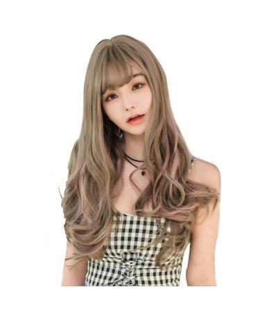 Buy Realistic Gradient Long Straight Hair Wig High-Temperature Chemical Fiber Hairpieces for Europe & America - Buy Online on GoSupps.com