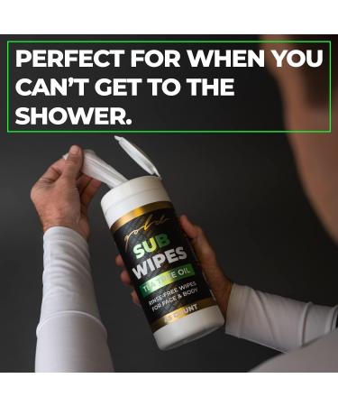 Gold BJJ Jiu Jitsu Wipes XL 45 Count Tea Tree Oil Face and Body Wipe - Cleansing Skin Defense for Martial Arts & Wrestling 1 - Buy Online on GoSupps.com