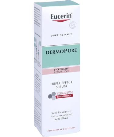 Eucerin Dermopure Triple Effect facial serum against impure skin pimple marks and shiny skin 40 ml Oplossing - Buy Online on GoSupps.com
