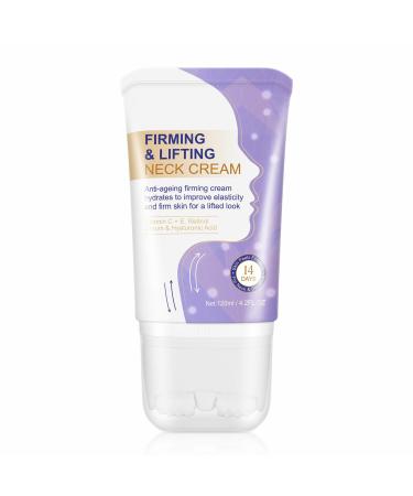 Tighten and Lift Neck Cream Neck Firming Cream with Retinol Hyaluronic Acid Vitamin C+E - 120ml Anti-Ageing Cream for Tightening Firming Lifting Reduces Sagging Skin for Youthful Look