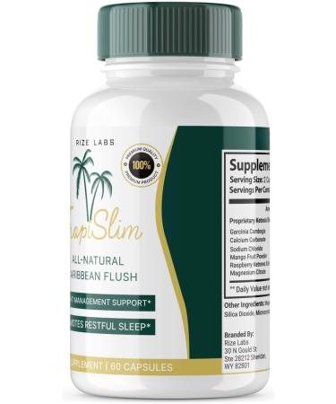 (Official 2 Pack) Tropislim Tropislim All Natural Caribbean Flush Weight Loss Supplement Tropislim Slimming Capsules for Women Healthy Lifestyle + Leaner Physique Tropical Reviews (120 Capsules) - Buy Online on GoSupps.com