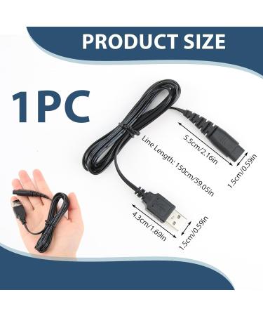 meukcez Charger Cable Compatible with Hatteker Shavers Charger for Hatteker RFC-588 RFC-598 RFC-690 RFC-692 RFC-696 RSCX-9598 RSCX-7568 Models High Speed USB Charging Cord for Beard Trimmers - Buy Online on GoSupps.com