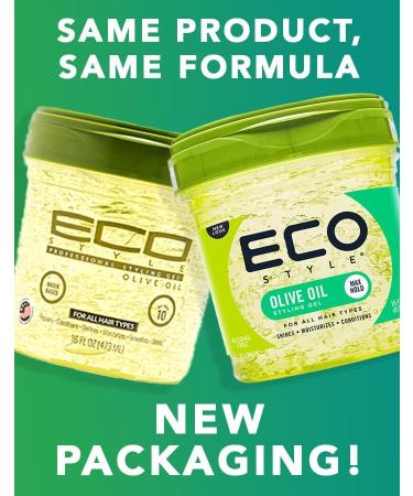 Eco Style Styling Gel Set 1 Olive Oil 473ml 1 Argan Oil 473ml Moisturizing & Styling (1pc) - Buy Online on GoSupps.com