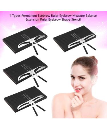 Duevin Eyebrow Template Tool | Precision Positioning for Semi-Permanent Makeup & Microblading | Balance & Symmetry Measuring Slide (03#) - Buy Online on GoSupps.com