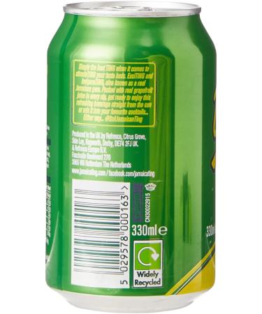 Ting Zesty Fruit Fizz Sparkling Grapefruit Drink 24 x 330ml - Refreshing Citrus Beverage for Any Occasion - Buy Online on GoSupps.com