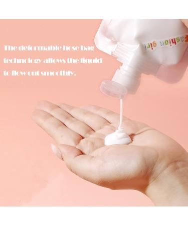 Yatiale Portable Travel Liquid Makeup Bag | Transparent Clamshell for Lotion & Shampoo (100ml) - International Shipping Available - Buy Online on GoSupps.com