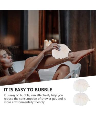 Healifty 2pcs Large Bath Ball - Adhesive Wall Hangers Tub Cleaner Shower Sponge Body Scrubber & Loofah | Premium Bath Sponges for Adults & Babies - Buy Online on GoSupps.com