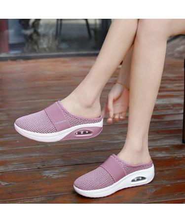 Hawtrytoa Women Air Cushion Slip-On Orthopedic Diabetic Walking Shoes - Light Grey 41 - Buy Online on GoSupps.com