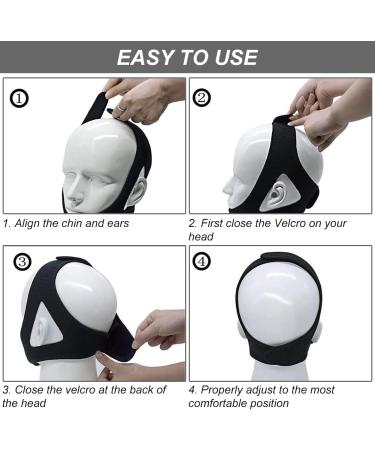 Buy Anti Snoring Chin Straps - Effective Snoring Solutions for 2023 | Reduce Snoring with Our Black Chin Strap - Buy Online on GoSupps.com