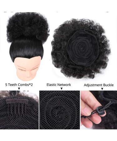 SEGO Afro Hair Puff Extensions - Curled Ponytail | Heavy Brown Mix & Honeyblond | 65g Kinky Curly Hair - Buy Online on GoSupps.com