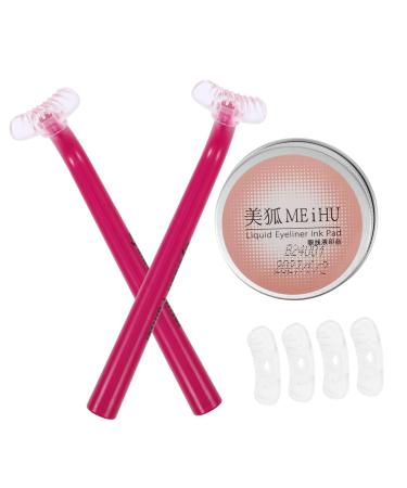 Mikinona 1 Set Eye Makeup Aid Lower Eyeliner Stamp Tool Makeup Tools Eyelash Guide Eyelash Stencil for Makeup Stamp Eyelash Bottom Lashes Stamps Cosmetics Eyelashes Stamps Diphenylene