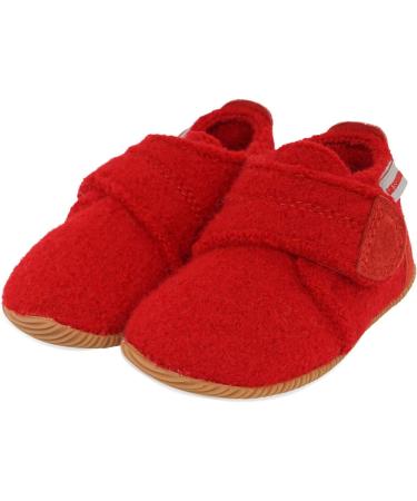 Giesswein Boys Oberstaufen Low-Top Slippers - Size 10 UK Child - Fire Red - Buy Online on GoSupps.com