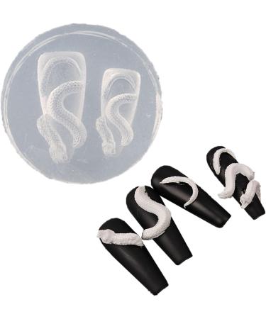 MCAORI Dragon Silicone Nail Carving Moulds Snake Stamping Stencils DIY Manicure Accessories DIY Nail Art Tools for Nair Art - Buy Online on GoSupps.com