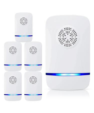 Ultrasonic Pest Repeller  Electronic Repellent for Pest Control  Rodent Repellent Indoor, Ultrasonic Indoor Pest Repellent, Plug-in, for Mosquitos, Roaches, Spiders, Fleas, Mice & Bugs  Pack of 6