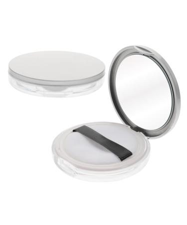 Angoily Angoily 6 Pieces Empty Powder Box Empty Loose Powder Container Makeup Container Kits Container with Puff Travel Powder Box Powder Puff Box Loose Powder Compact Container Colorful