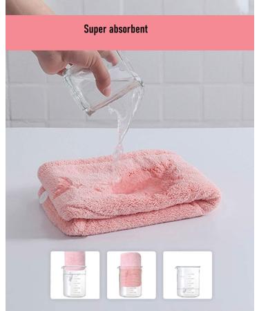 YQBFTC Turban Towel Set - Super Absorbent Microfiber Hair Towels (Blue & Pink) for All Hair Types | Quick-Dry & Button Design - Buy Online on GoSupps.com